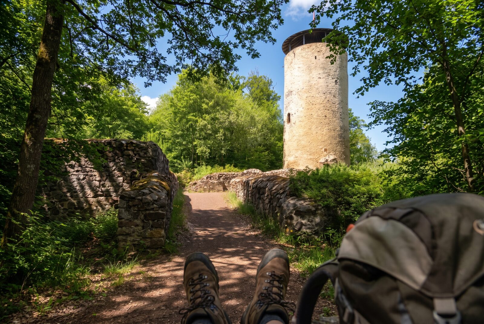 Wanderweg zur Burgruine Löwenstein